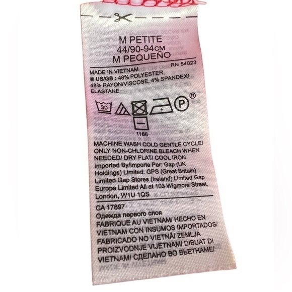 Banana Republic Petite Red Long Sleeve Wrap Front Bodysuit - M - Picture 2 of 6